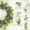 20 Inch Summer Wreaths for Front Door Eucalyptus Wreath with Blue Berries Elegant Durable Greenery Front Door Wreath for Outside Wedding Farmhouse Porch Wall Room Home Decor